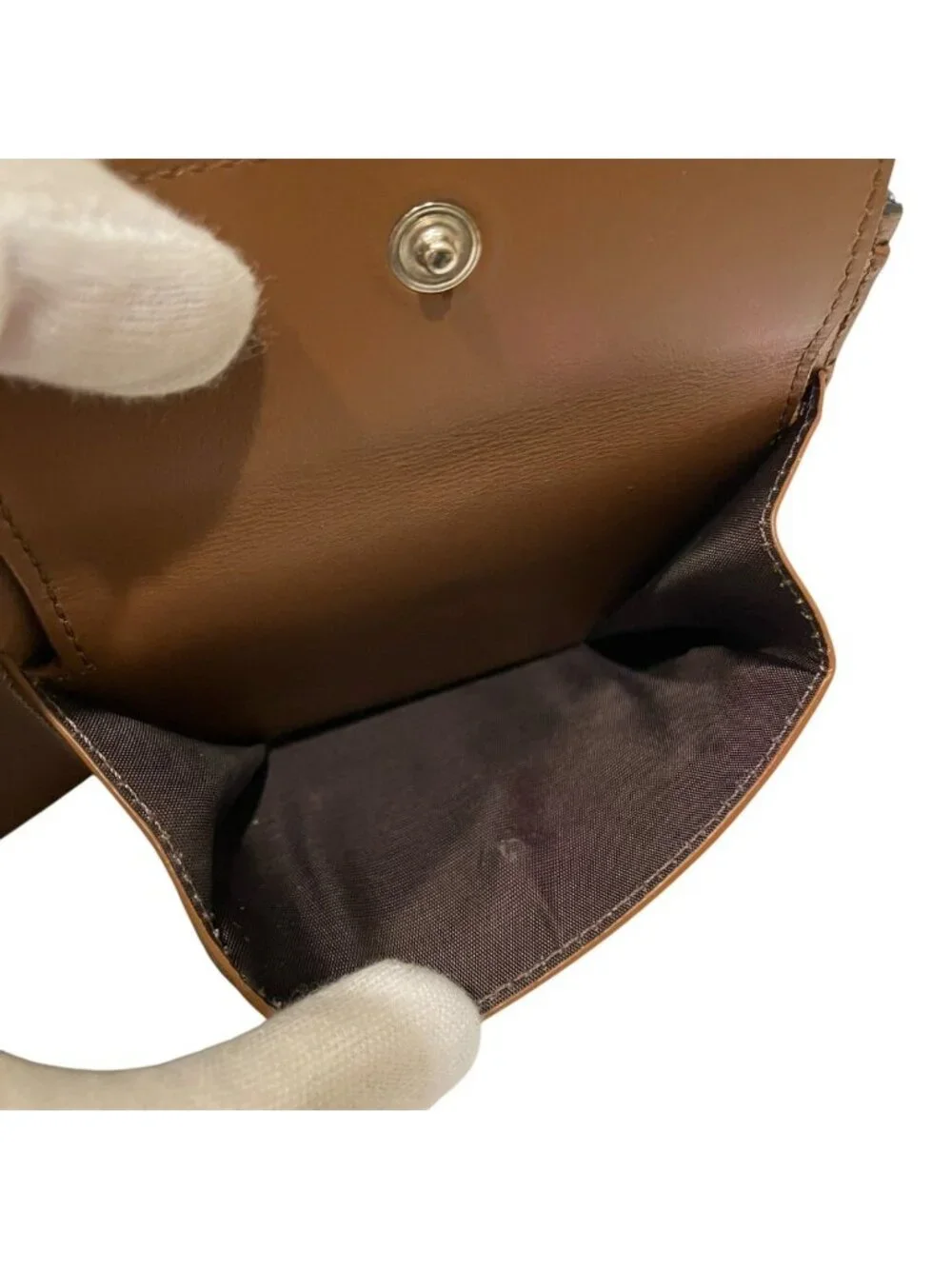Fendi Bifold Wallet Leather Fabric